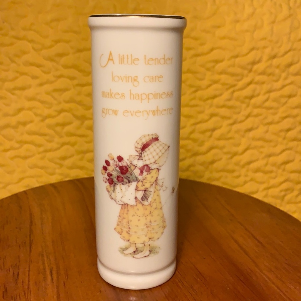 Vintage Holly Hobby Vase Genuine Porcelain.